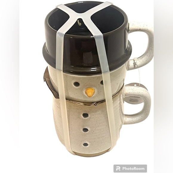 Demdaco Snowman Stacking Mugs 8oz Each. - Picture 4 of 6